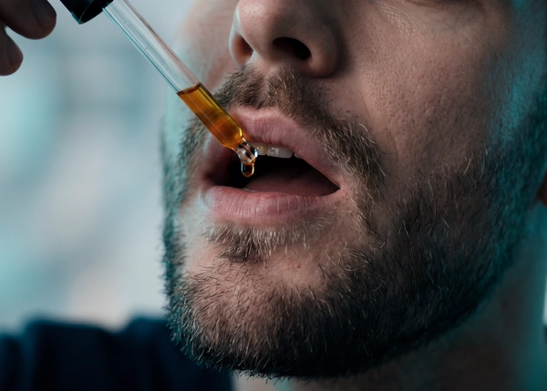 Uso sublingual em gotas